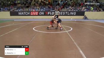 76 lbs Quarterfinal - Ruben Merdira, Mission Arlington Wrestling vs Griffin Roberts, Bixby Youth WC