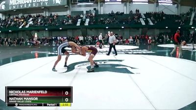 165 lbs Cons. Round 1 - Nicholas Marienfeld, Central Michigan vs Nathan Mansor, Grand Valley State