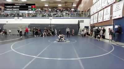 66 lbs Cons. Semi - Harley Gentry, Challis Blackheart Wrestling Club vs Urijah Tamayo, Fighting Squirrels Wrestling Club