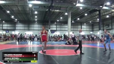 132 lbs Cons. Round 2 - Micaiden Meadows, Eastern Carolina Wrestling vs Joshua Bothell, Grizzly Wrestling Club