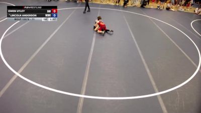 77 lbs Cons. Round 2 - Owen Utley, Stillwater Area Wrestling vs Lincoln Anderson, West Central Wrestling Club