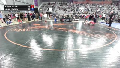 53 kg Cons. Sub-rd Of 16 - Allison Patten, Iron Faith Wrestling Club vs Lillian Fonceca, Sunnyvale Wrestling Club