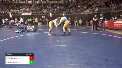 250 lbs Semifinal - Owen Nickerson, Corry vs Tommy Wuycheck, Seneca Valley