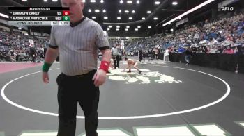 135 lbs Cons. Round 3 - Madalynn Fritschle, Wichita-Bishop Carroll Hs vs Emmalyn Carey, Valley Center Hs