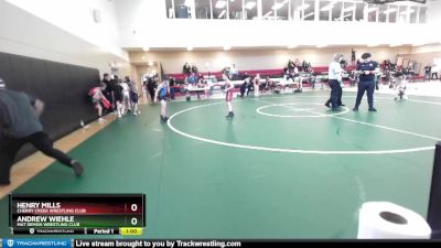 86 lbs Cons. Round 3 - Henry Mills, Cherry Creek Wrestling Club vs Andrew Wiehle, Mat Demon Wrestling Club