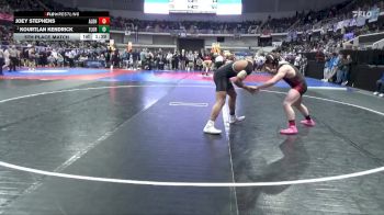 7A 190 lbs 5th Place Match - Kourtlan Kendrick, Florence vs Joey Stephens, Albertville