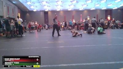 49 lbs Quarterfinals (8 Team) - Bennett Todd, Operators vs Kain Brecount, Team Apex