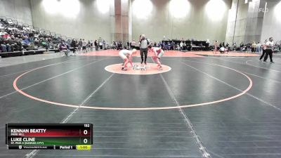 132 lbs Cons. Round 2 - Kennan Beatty, Park Hill vs Luke Cline, St. Pius X (Kansas City)