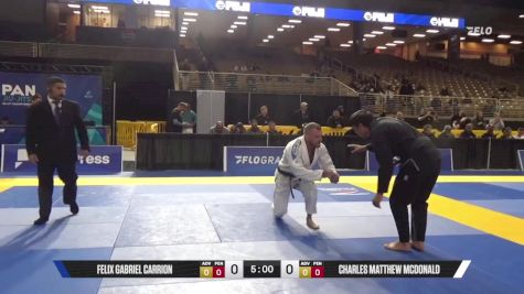 Charles Matthew McDonald vs Felix Gabriel Carrion 2025 Pan Jiu Jitsu IBJJF Championship