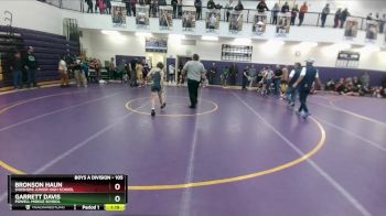 105 lbs Semifinal - Bronson Haun, Shoshoni Junior High School vs Garrett Davis, Powell Middle School