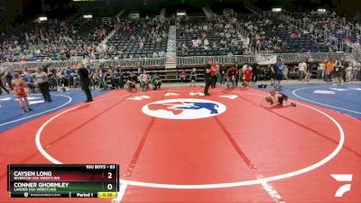 63 lbs Cons. Round 7 - Caysen Long, Riverton USA Wrestling vs Conner Ghormley, Lander USA Wrestling