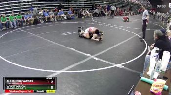 110 lbs Round 4 (6 Team) - Alejandro Vargas, Team Oregon vs Wyatt Mason, Wyoming Twisters