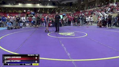 150 lbs Cons. Round 2 - Kaden Umphress, KS vs Kasen McAffrey, OK