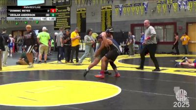 185 lbs Champ. Round 2 - Dominic Reyes, Farmersville Falcons vs Deqlan Anderson, Silverado Middle School