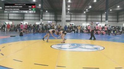 113 lbs Allday - Aiden Blackwelder, IRON FORGE WRESTLING CLUB vs Braxton Brown, HARRISBURG WRESTLING CLUB
