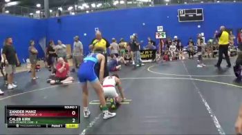 80 lbs Round 3 (4 Team) - Zander Manz, Untouchables Purple vs Caleb Kirk, Elite Athletic Club