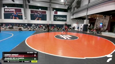 120 lbs Cons. Round 3 - Joaquin De La Garza, NB Elite Wrestling Club vs Adrien Wright, Heart And Pride Wrestling Club