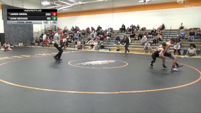 J-15 lbs Cons. Semi - Jaren Nebel, Big Game Wrestling Club vs Dom Bevans, Hawkeye Wrestling Academy