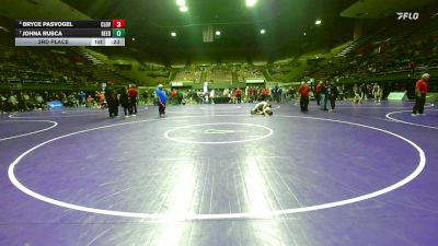 132 lbs 3rd Place - Bryce Pasvogel, Clovis North vs Johna Rusca, Reedley