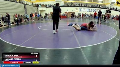 138 lbs Semifinal - Kadence Ashe, Midwest Xtreme Wrestling vs Mariana Castro, Indiana