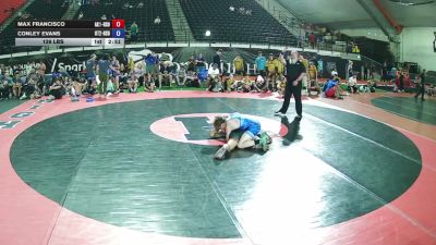 126 lbs Max Francisco, Alaska 1 HS Boys vs Conley Evans, Utah 2 HS Boys