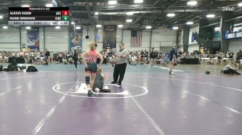 114 lbs Rr Rnd 3 - Alexis Kiger, The Asylum Pink vs Raine Brekhus, Cheyenne Ladies Wrestling Club