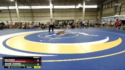 45 A Round 1 - Boone Jackson, Grangeville Youth Wrestling vs Kai Fusco, Bonners Ferry Wrestling Club