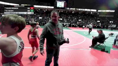 84 lbs Champ. Round 1 - Calen Redmon, PWCA vs R J Scott, CRW3