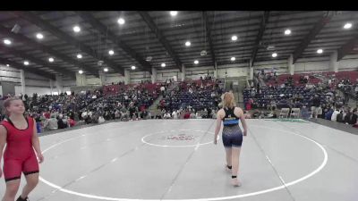 132 lbs Semifinal - Nia Hagler, Rulon Gardner Gold Medal Gym vs Marissa McElreath, Team Prestige Wrestling