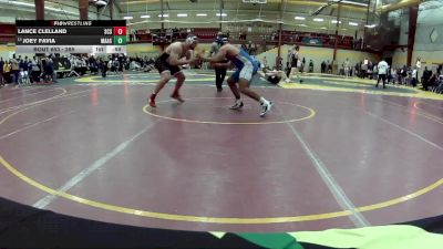 285 lbs Cons. Round 2 - Lance Clelland, St Christopher`s School vs Joey Favia, Marmion Academy