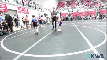 52 lbs Round Of 32 - Michael Fabela, Chickasha Youth Wrestling vs Johnny Elswick, Prime Wrestling