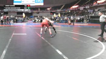 7A 175 lbs Quarterfinal - Drew Adams, Thompson HS vs Jayden Mooneyham, Hoover