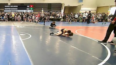 57 lbs Rr Rnd 6 - Daniel Molinski, Falcons Wrestling Club - ESC vs Hunter Schuch, All I See Is Gold Academy Stars - ESC