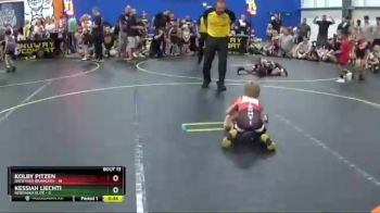 47 lbs Round 4 (8 Team) - Kolby Pitzen, Backyard Brawlers vs Kessiah Liechti, Nebraska Elite