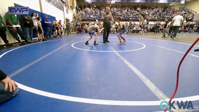 64 lbs Rr Rnd 1 - Kyson Barnett, Twin Hills vs Riley Wishard, Tiger Trained Wrestling