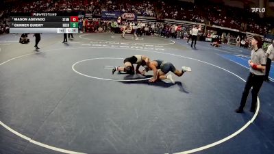 D 1 150 lbs Quarterfinal - Mason Asevado, St. Amant vs Gunner Guidry, Holy Cross