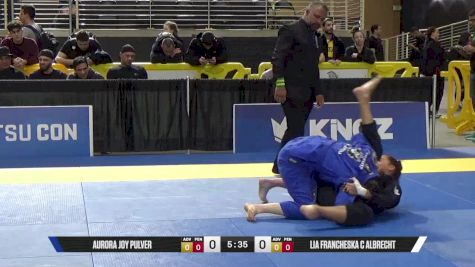 Lia Francheska C Albrecht vs Aurora Joy Pulver 2025 Pan Jiu Jitsu IBJJF Championship