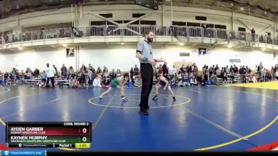 63 lbs Cons. Round 2 - Ayden Garber, Hobart Wrestling Club vs Kaynen Murphy, Vincennes Grapplers Wrestling Club