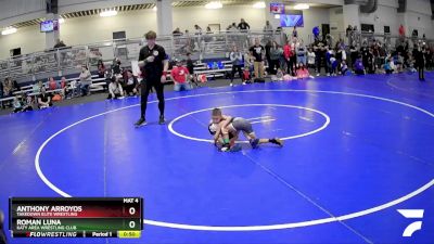 46 lbs Quarterfinal - Anthony Arroyos, Takedown Elite Wrestling vs Roman Luna, Katy Area Wrestling Club