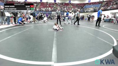 43 lbs Round Of 32 - Drew Jager, Carl Albert vs Tate Compton, Watonga Youth Wrestling