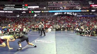 2A-144 lbs Quarterfinal - Landen Davis, Eddyville-Blakesburg-Fremont vs Hayden Roush, Shenandoah