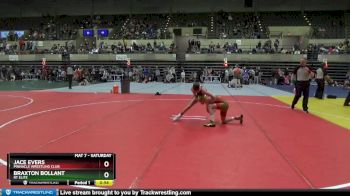 90 lbs Semifinal - Jace Evers, Pinnacle Wrestling Club vs Braxton Bollant, RT Elite