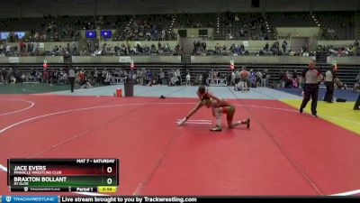 90 lbs Semifinal - Jace Evers, Pinnacle Wrestling Club vs Braxton Bollant, RT Elite