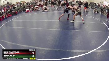 132 lbs Round 3 (6 Team) - Bo Jackson, Indiana Blue vs Luke Clydesdale, Kansas Rattlers