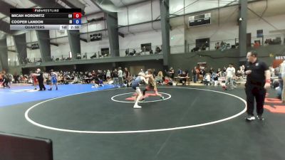 Junior Boys GR - 120 lbs Cons. Round 2 - Micah Horowitz, CO vs Cooper Landon, ID