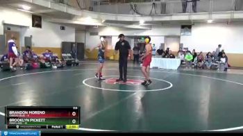 114 lbs Placement Matches (8 Team) - Brandon Moreno, Kansas Blue vs Brooklyn Pickett, Maryland