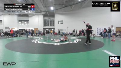 113 kg 5th Place - Carter Hostetler, Young Guns Nashville Wrestling vs Grayson Harwood, All In Wrestling Academy