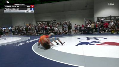 92 lbs Champ. Round 2 - Gunnar DeGroat, Charleston Regional Training Center vs Carson Gooley, Southern Oregon Regional Training Center