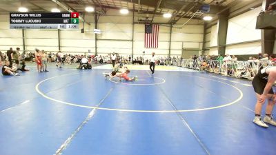 105 lbs Rr Rnd 3 - Grayson Willis, Hammers - MS vs Tommy Lucuski, Mat Warriors PWC - MS