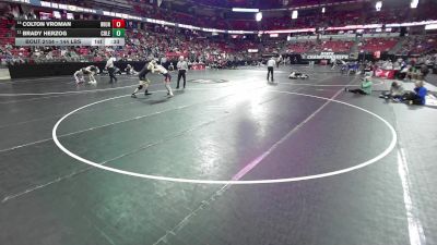 144 lbs Cons. Sub-quarters - Colton Vroman, Wilmot Union vs Brady Herzog, Coleman